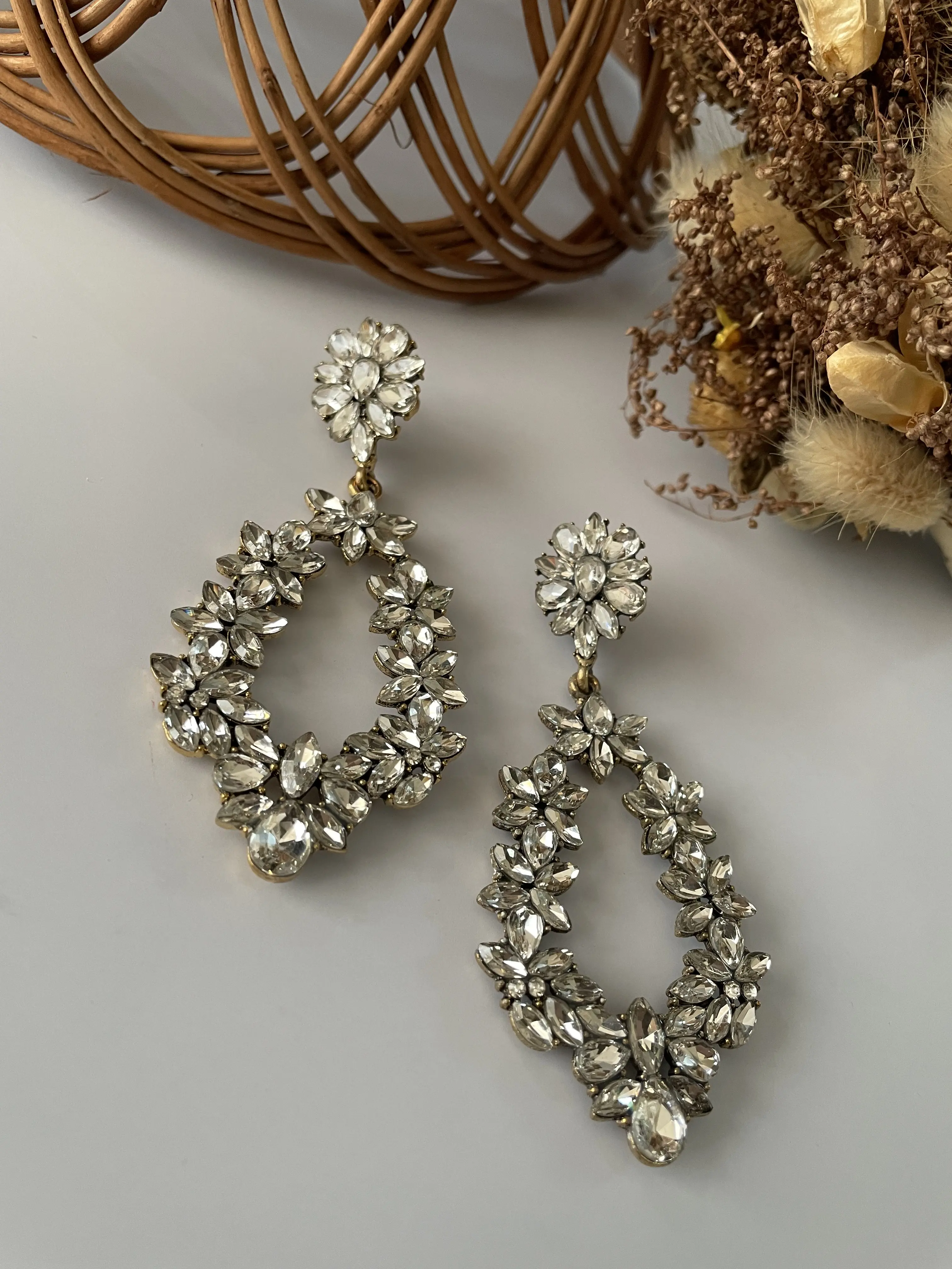 گوشواره جواهری عروس